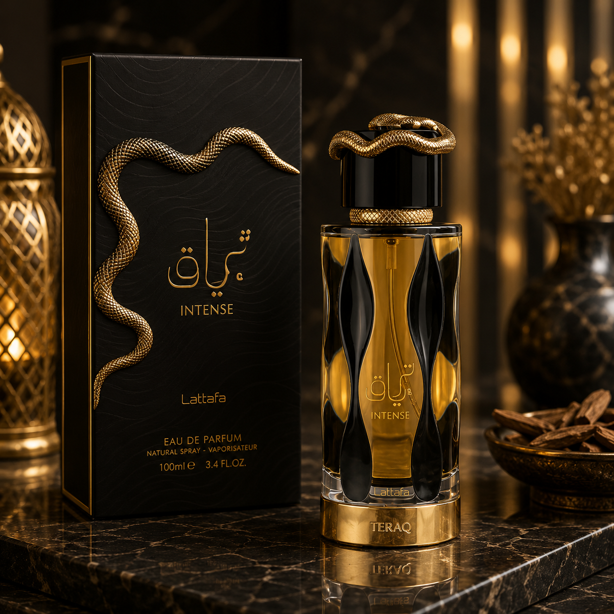Teriaq Intense Eau De Parfum 100ml by New Lattafa Shop name