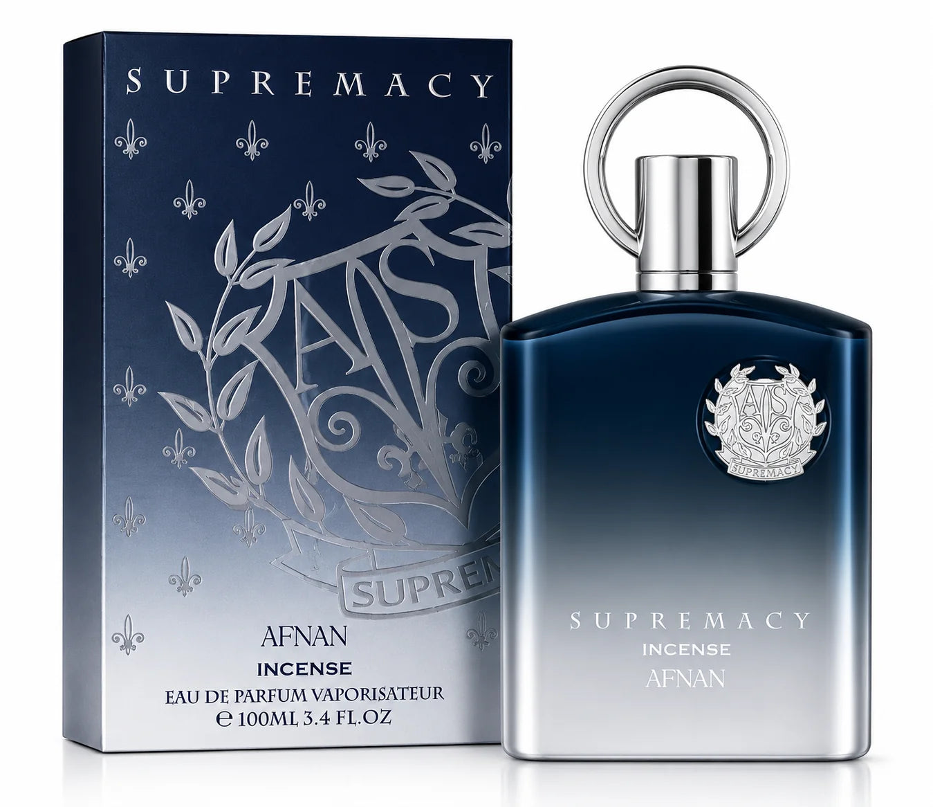 An image about Afnan Supremacy Incense Eau De Parfum 100ml Luxury Perfume Bottle