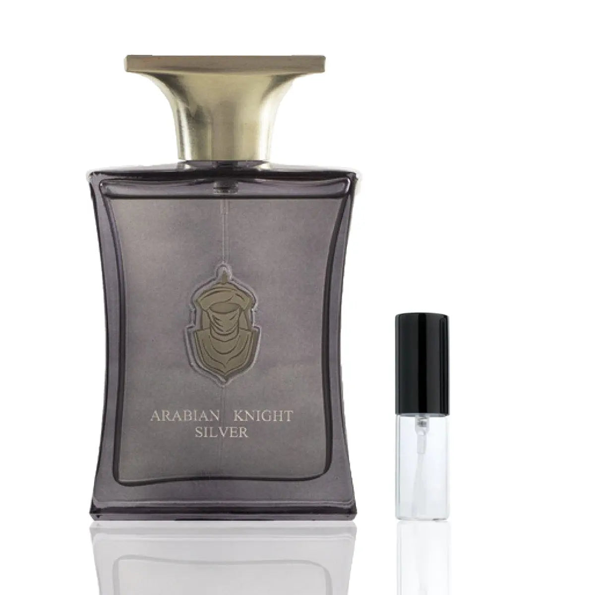 Arabian Knight Silver Perfume Sample 2ml Shop name
