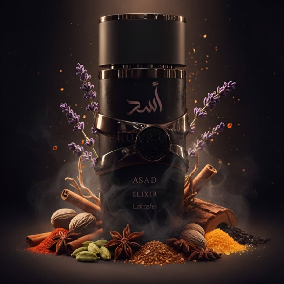 Asad Elixir 100ml Eau De Parfum by Lattafa Shop name