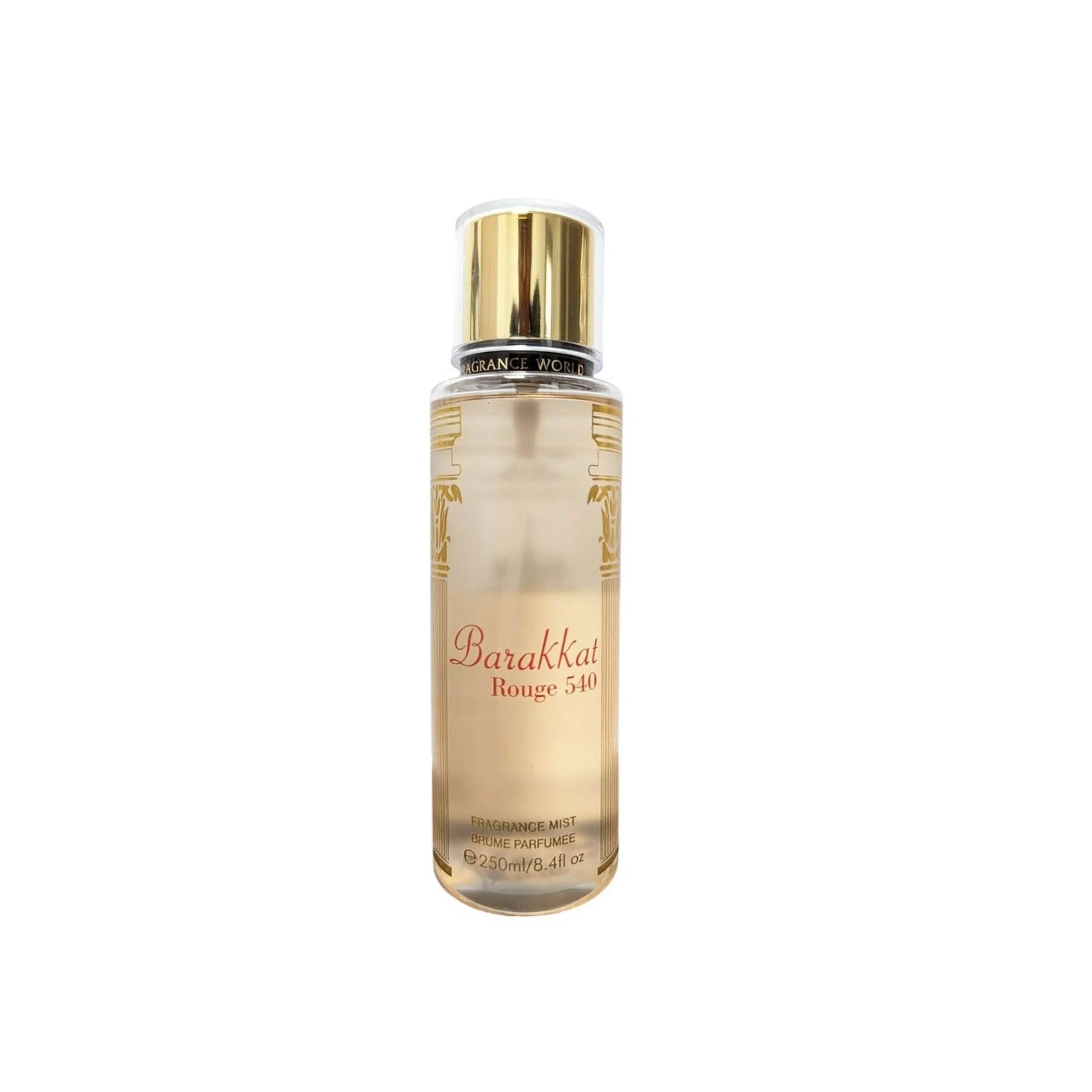 Barakat Rouge 540 Body Mist by Fragrance World 250ml - Perfume Heaven