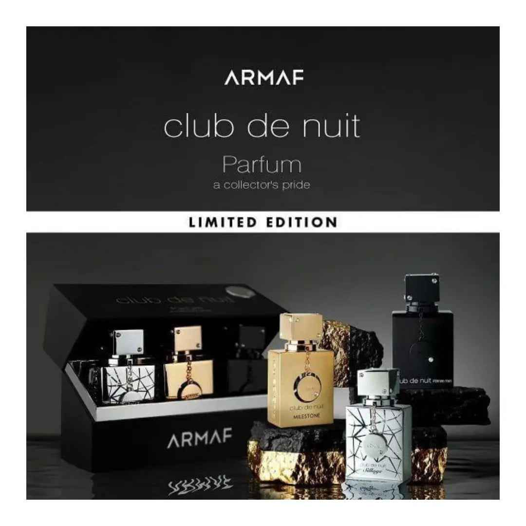Club De Nuit 3 Piece Perfume Gift Set for Men with Sillage Intense Man and Milestone 30ml bottles by Armaf