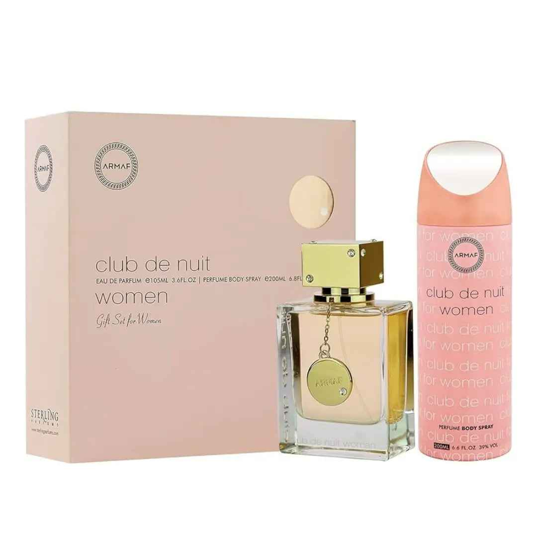 Club De Nuit Woman Gift Set with 100ml Eau De Parfum and 10ml travel spray by Armaf