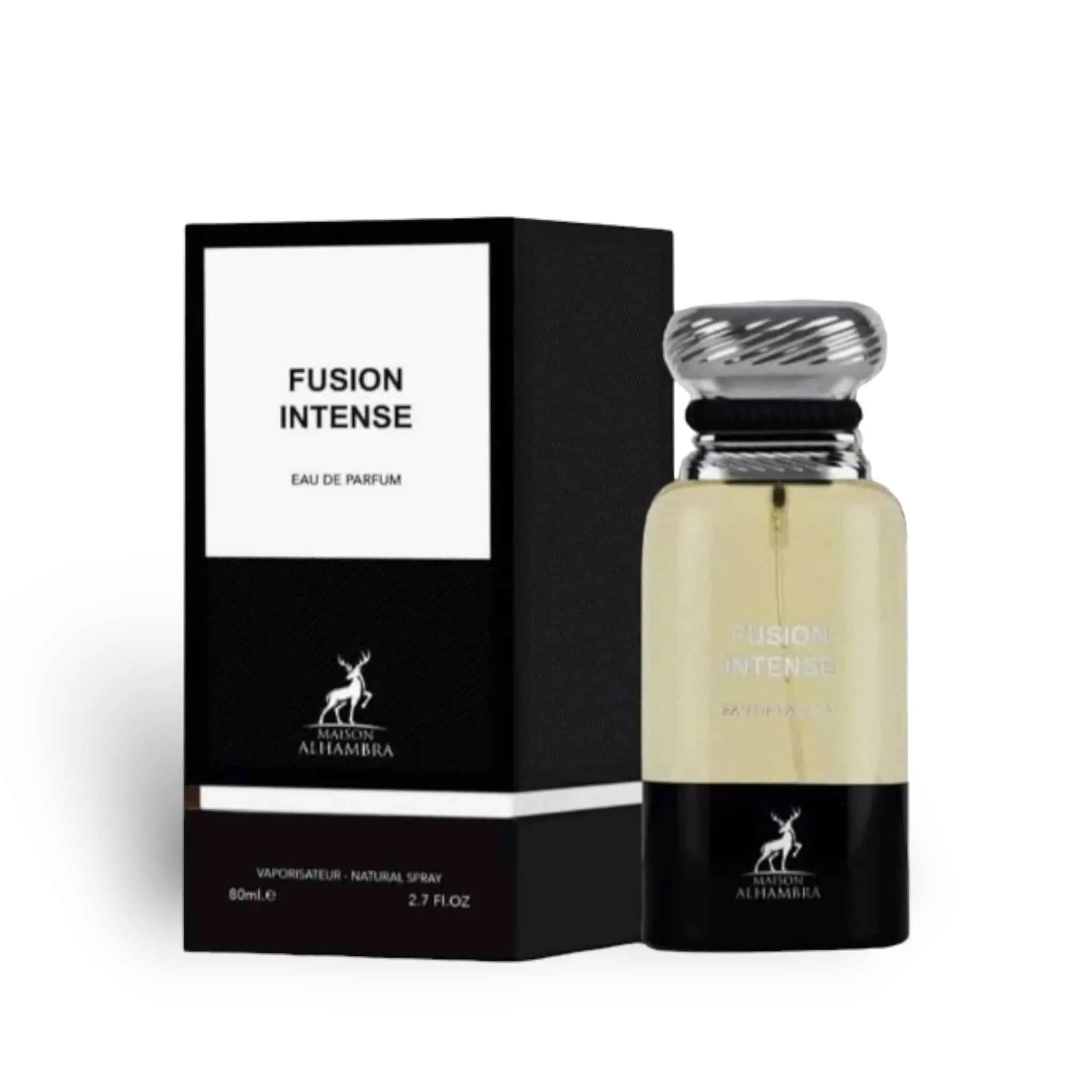Fusion Intense Eau De Parfum 80ml by Maison Alhambra Shop name