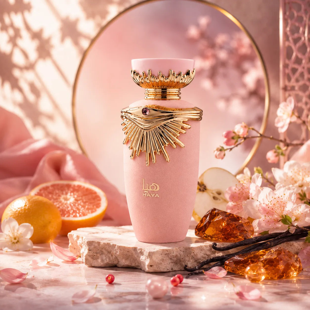 Haya Eau De Parfum 100ml Lattafa with Pink Attractive Bottle
