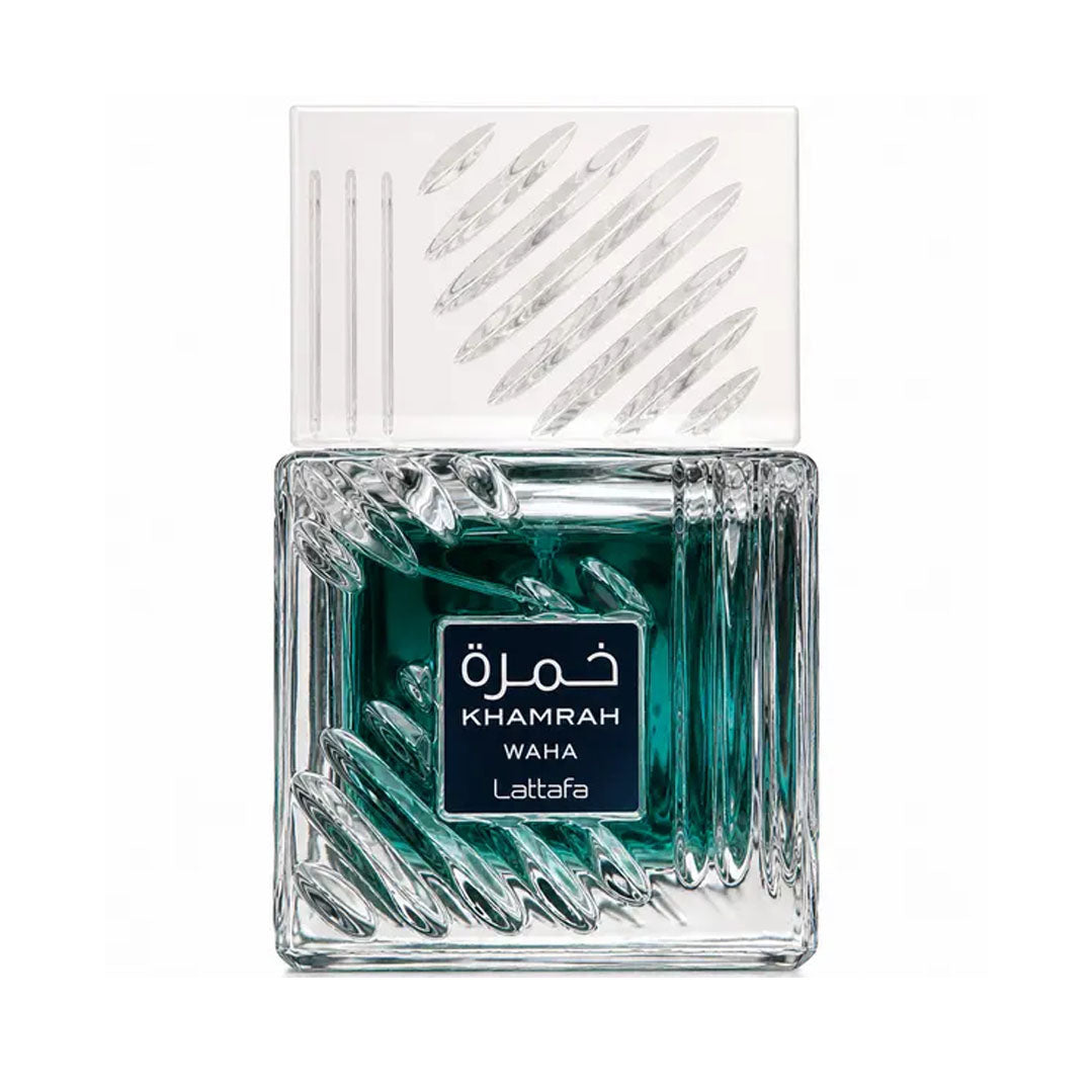Khamrah Waha Eau de Parfum by Lattafa – Unisex Arabian Fragrance (Fresh & Woody Blend) Shop name