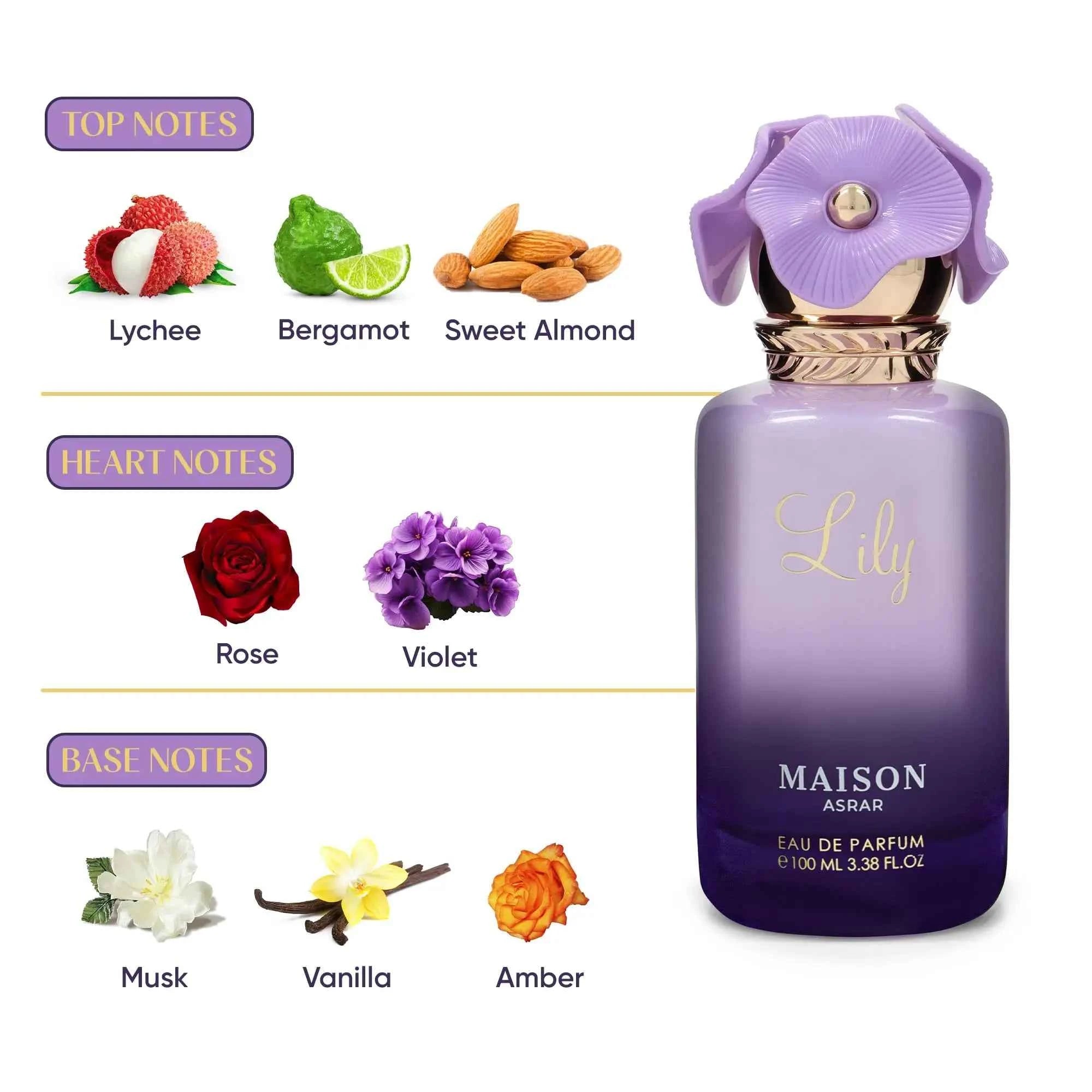 Lily Eau De Parfum 100ML by Maison Asrar Gulf Orchid