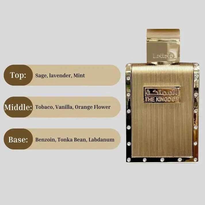 The Kingdom for Men Eau De Parfum 100ml by Lattafa