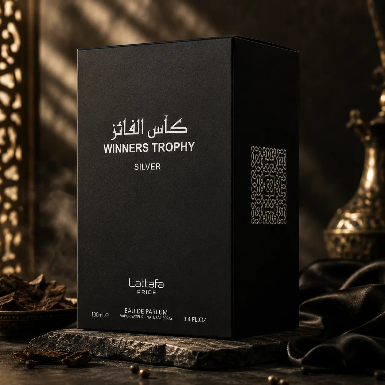 Winners Trophy Silver Eau De Parfum 100ml Lattafa Pride with Premium box