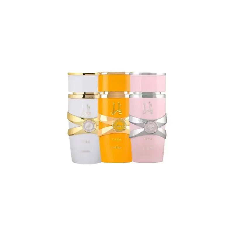 Yara Gift Set EDP 100ml by Lattafa, Set of 3 (Yara Pink, Tous & Moi) Shop name