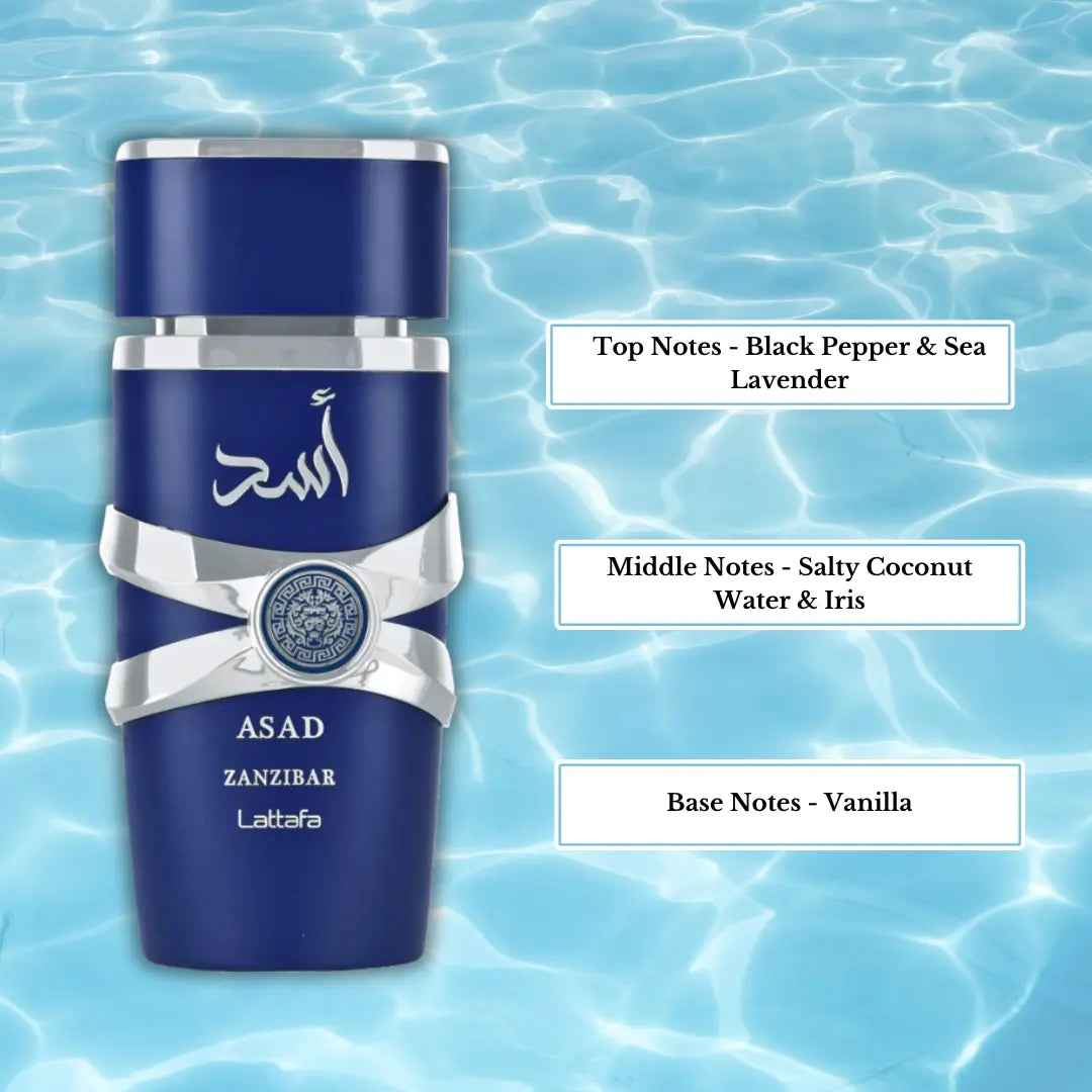 Asad Zanzibar perfume Eau De Parfum 100ml Lattafa
