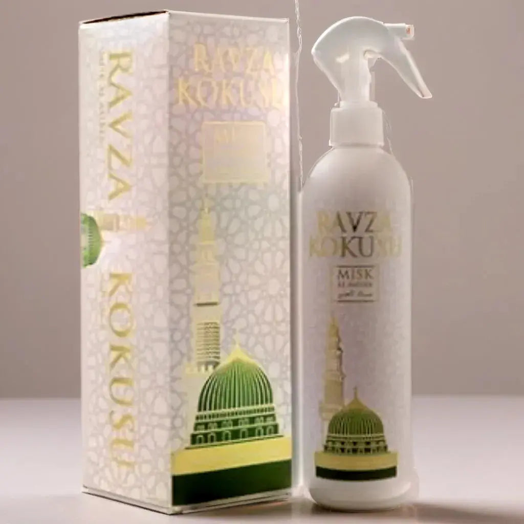 Ravza Kokusu Misk Al Amber perfume freshener 400ml spray bottle - Perfume Heaven