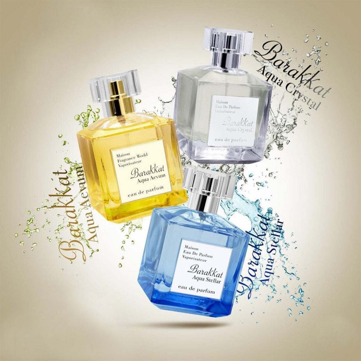 Barakkat Aqua Crystal Maison Eau de Parfum 100ml Fragrance World-Perfume Heaven