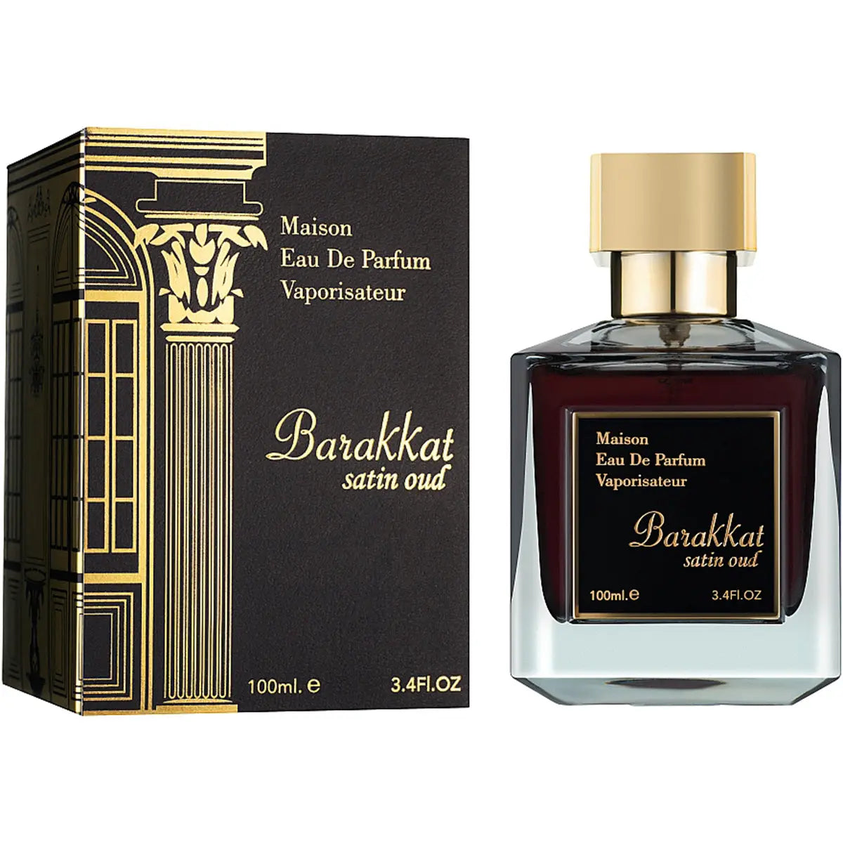 Barakkat Satin Oud Maison Eau de Parfum 100ml Fragrance World-Perfume Heaven