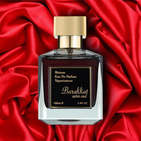 Barakkat Satin Oud Maison Eau de Parfum 100ml Fragrance World-Perfume Heaven