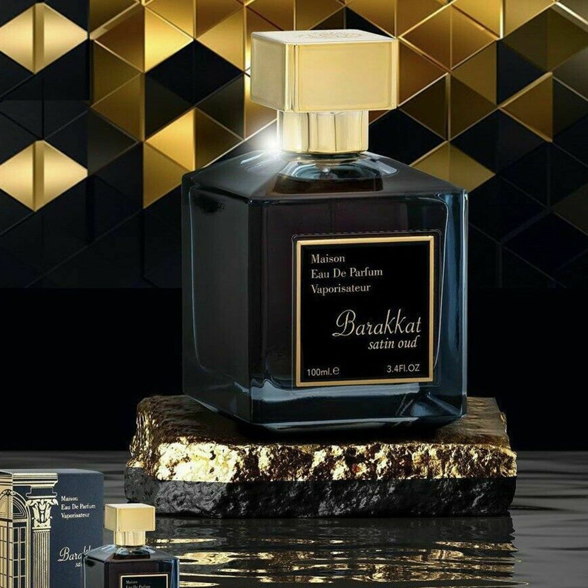 Barakkat Satin Oud Maison Eau de Parfum 100ml Fragrance World-Perfume Heaven