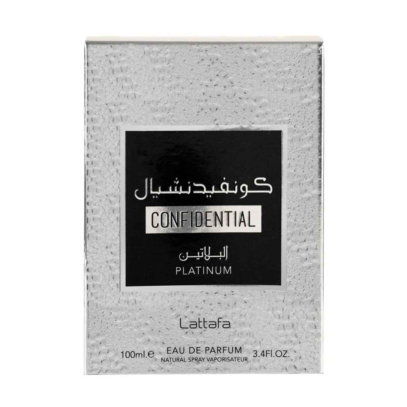 Confidential Platinum Eau de Parfum 100ml Lattafa