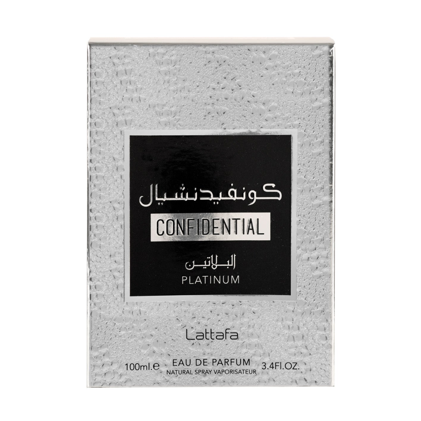 Confidential Platinum Eau de Parfum 100ml Lattafa-Perfume Heaven