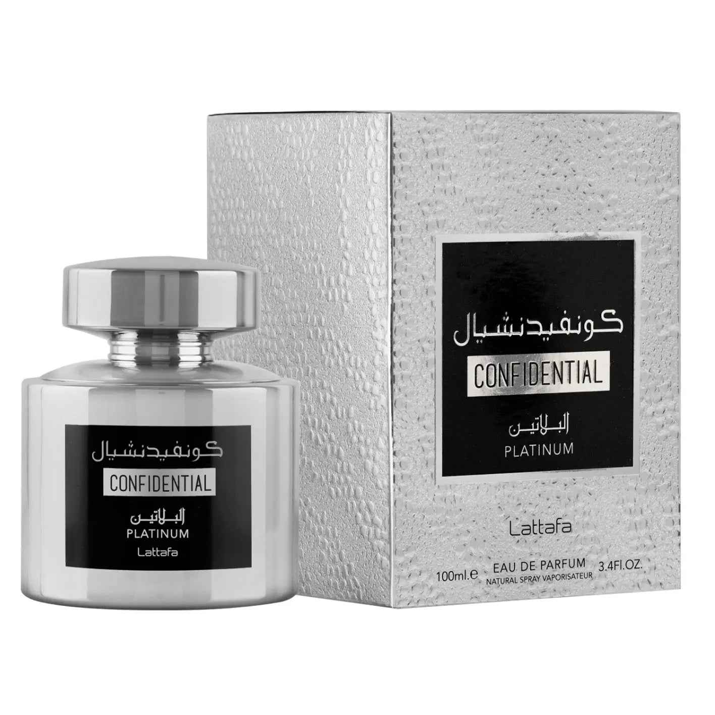 Confidential Platinum Eau de Parfum 100ml Lattafa