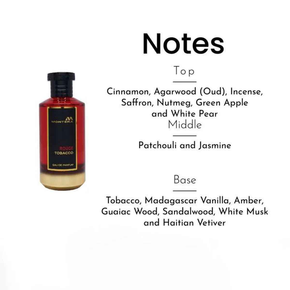 Montera Rouge Tobacco Eau De Parfum 100ml Fragrance World
