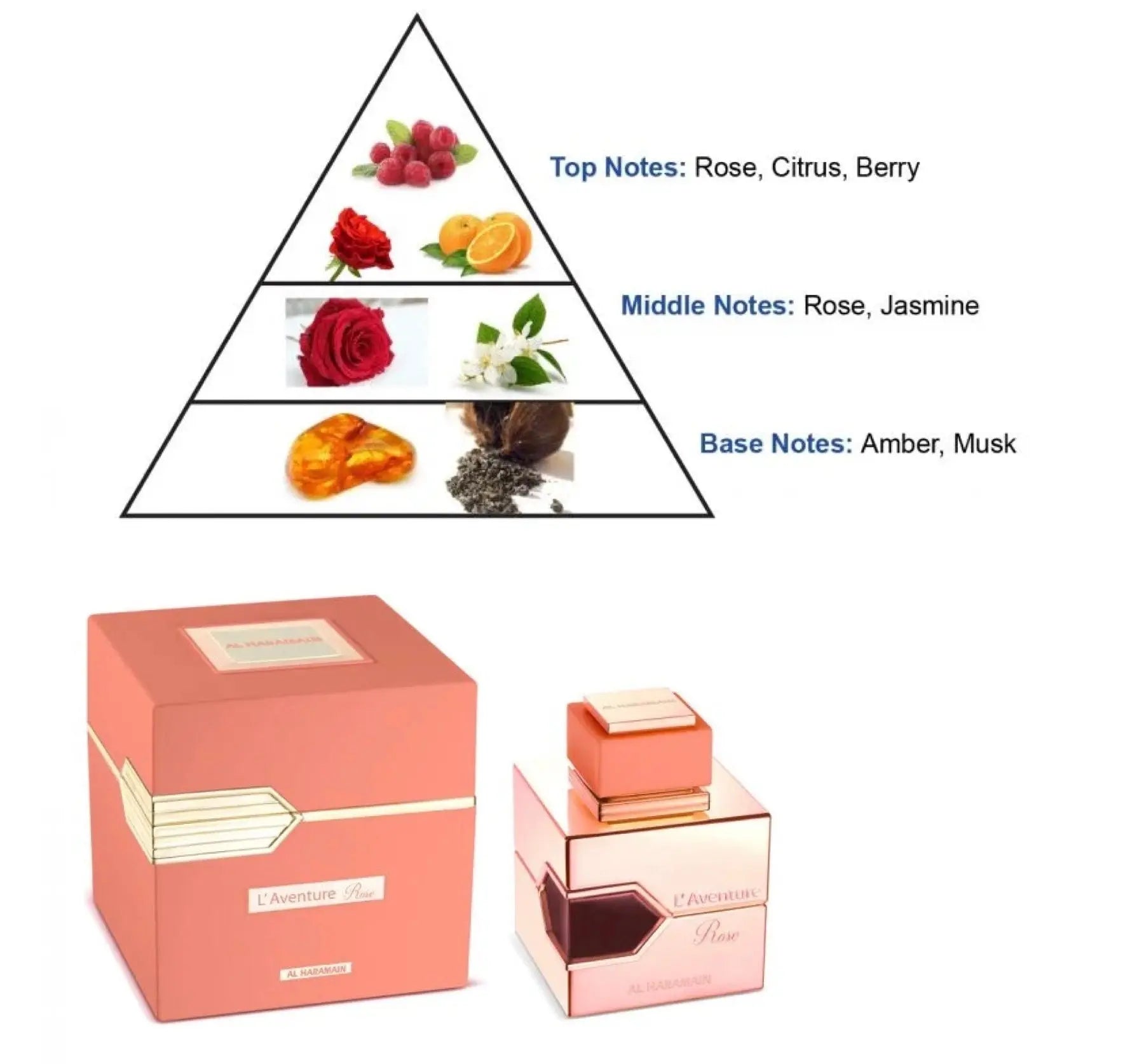 L'Aventure Rose Eau de Parfum 100ml Al Haramain - Perfume Heaven