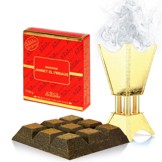 Nabeel Bakhoor Jannet El Firdaus Bakhoor Incense Bar 40g-Perfume Heaven