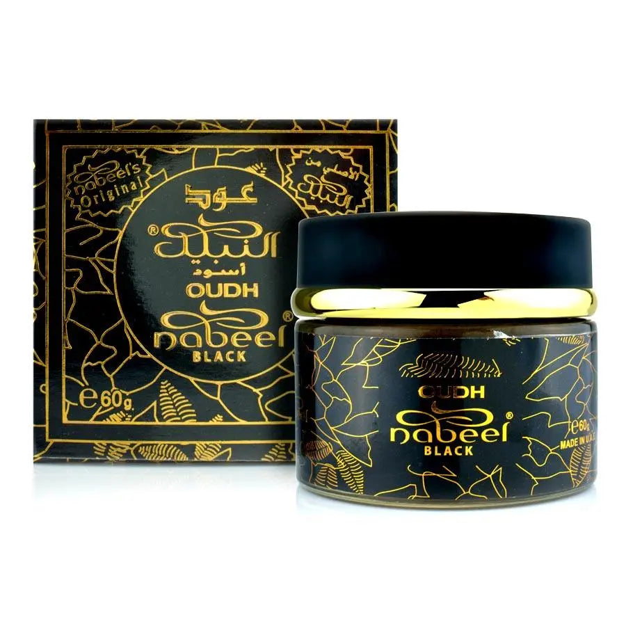 Nabeel Oudh Nabeel Black Bakhoor Incense 60g-Perfume Heaven