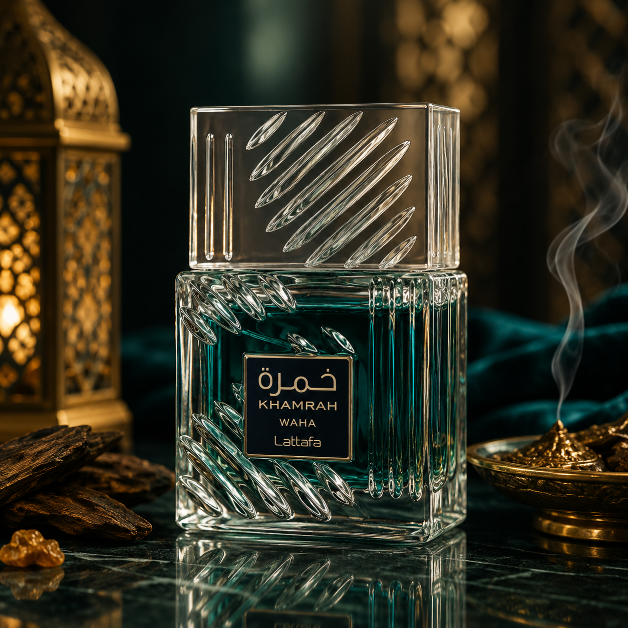 Khamrah Waha Eau de Parfum by Lattafa – Unisex Arabian Fragrance (Fresh & Woody Blend)  Shop name
