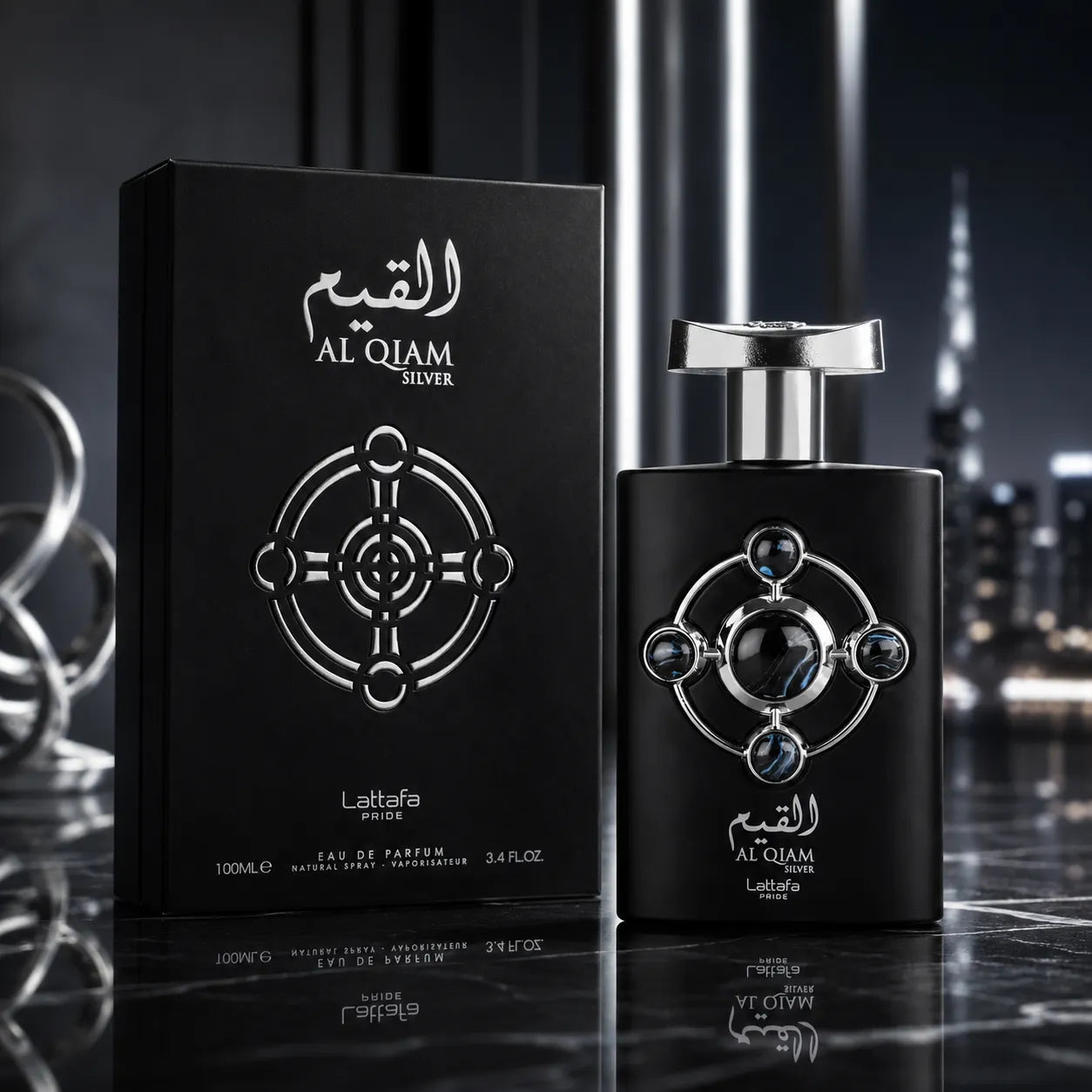 Al Qiam Silver Eau De Parfum 100ml Lattafa Pride 