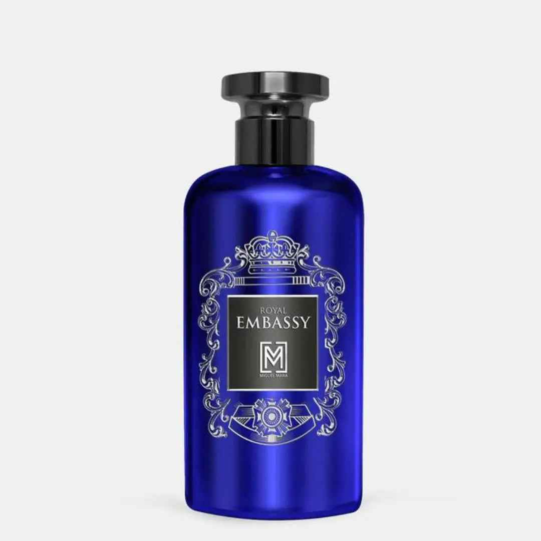 Embassy Royal Extrait 100ml Eau De Parfum Miguel Mara by Afnan with blue colour
