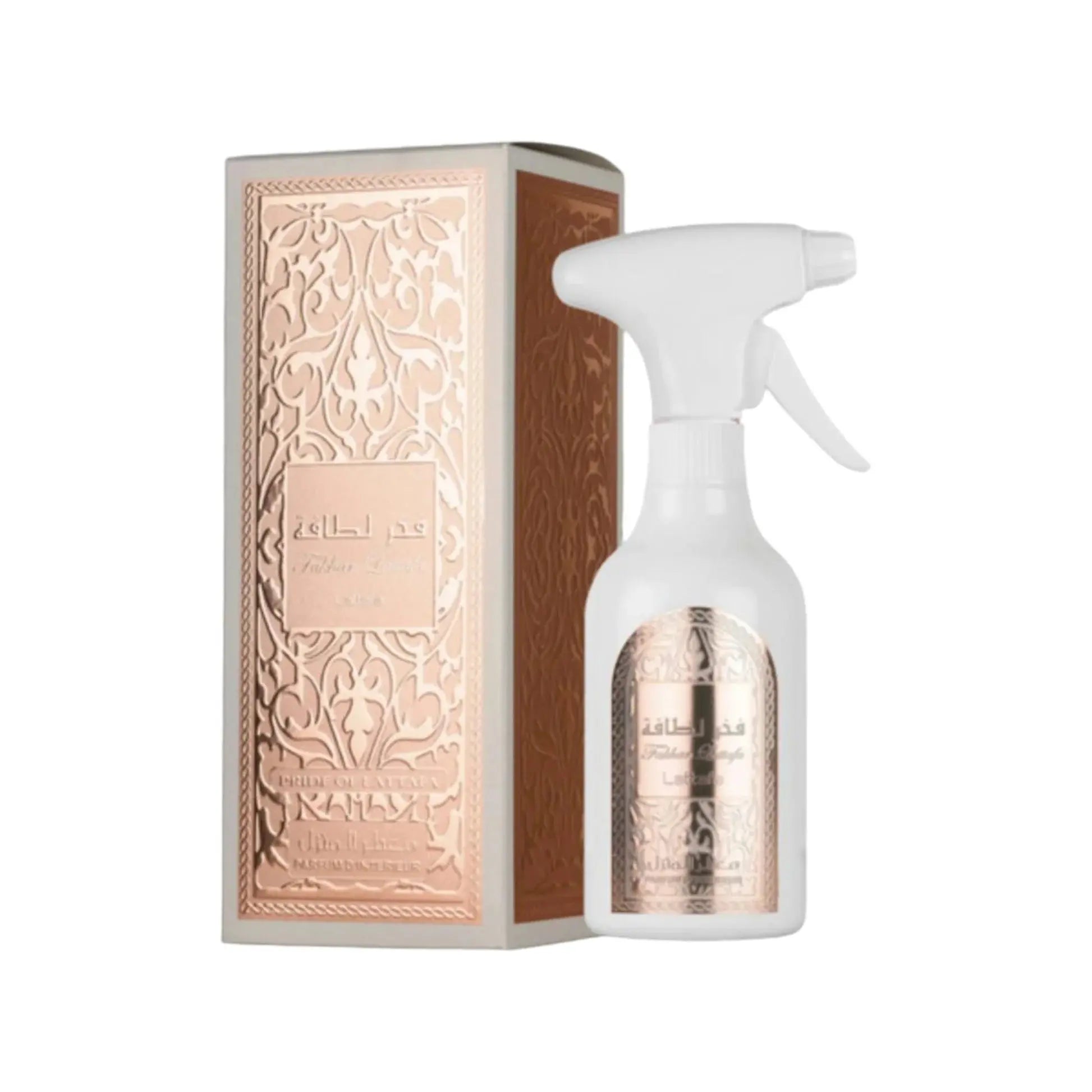 Fakhar Lattafa Rose Gold 450ml Fabric Spray by Lattafa. | Perfume Heaven