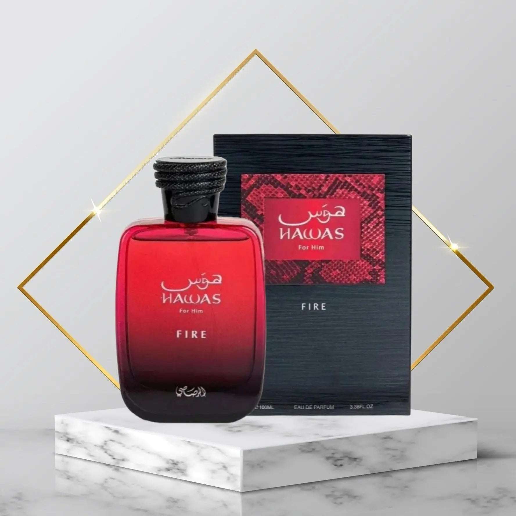 Hawas FIRE (for him) Eau De Parfum 100ml by Rasasi  Shop name