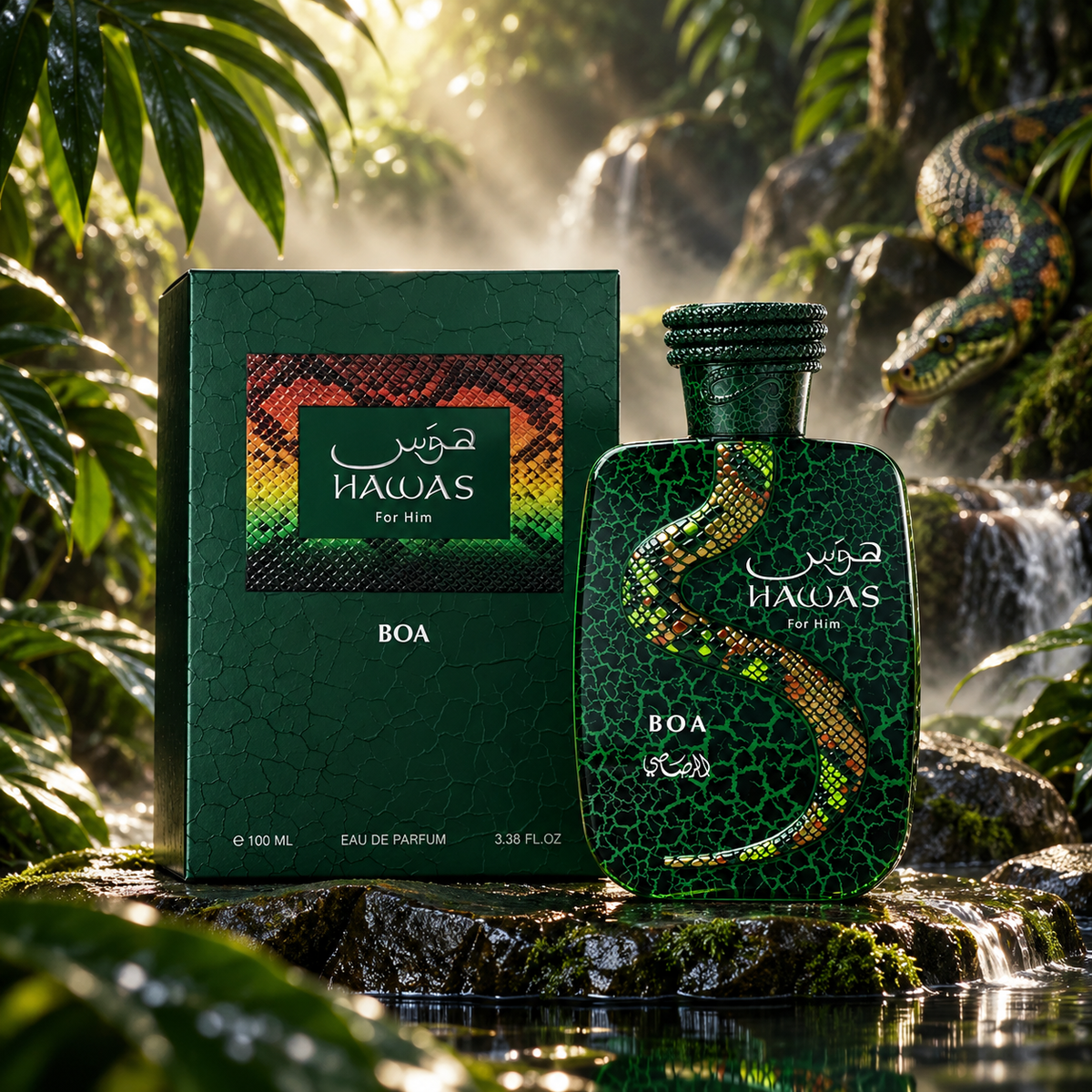 Hawas Boa Limited Edition Eau De Parfum 100ml For Men by Rasasi  Shop name
