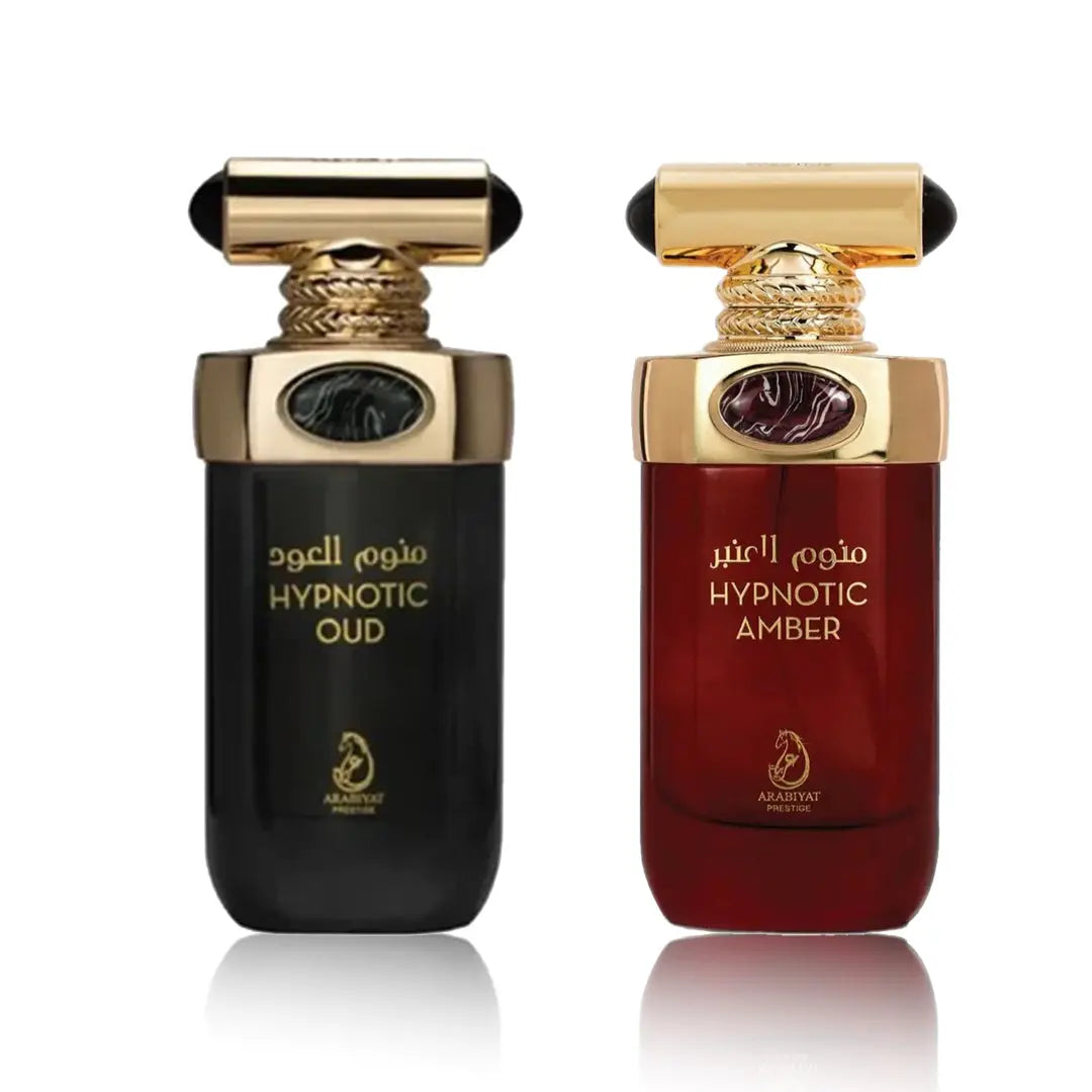 Hypnotic Amber and Hypnotic Oud 100ml Eau De Parfum Couple Set by Arabiyat Prestige | Perfume Heaven