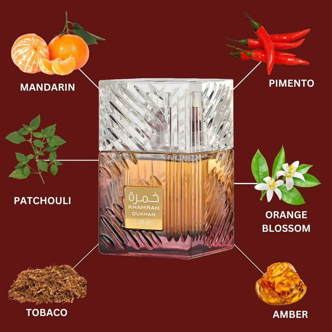 Khamrah Dukhan Eau De Parfum 100ml by Lattafa - Perfume Heaven