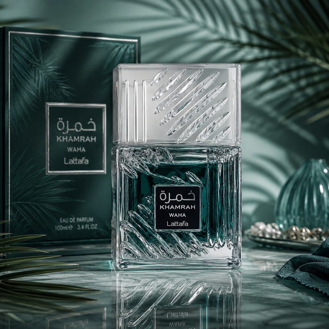 Khamrah Waha Eau de Parfum by Lattafa – Unisex Arabian Fragrance (Fresh & Woody Blend)  Shop name