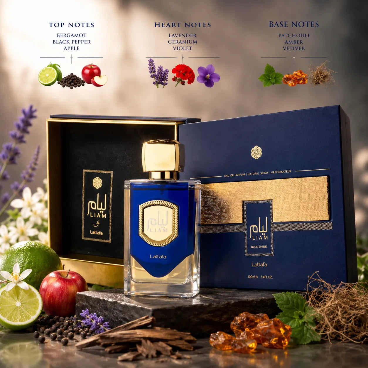 Liam Blue Eau De Parfum 100ml Lattafa