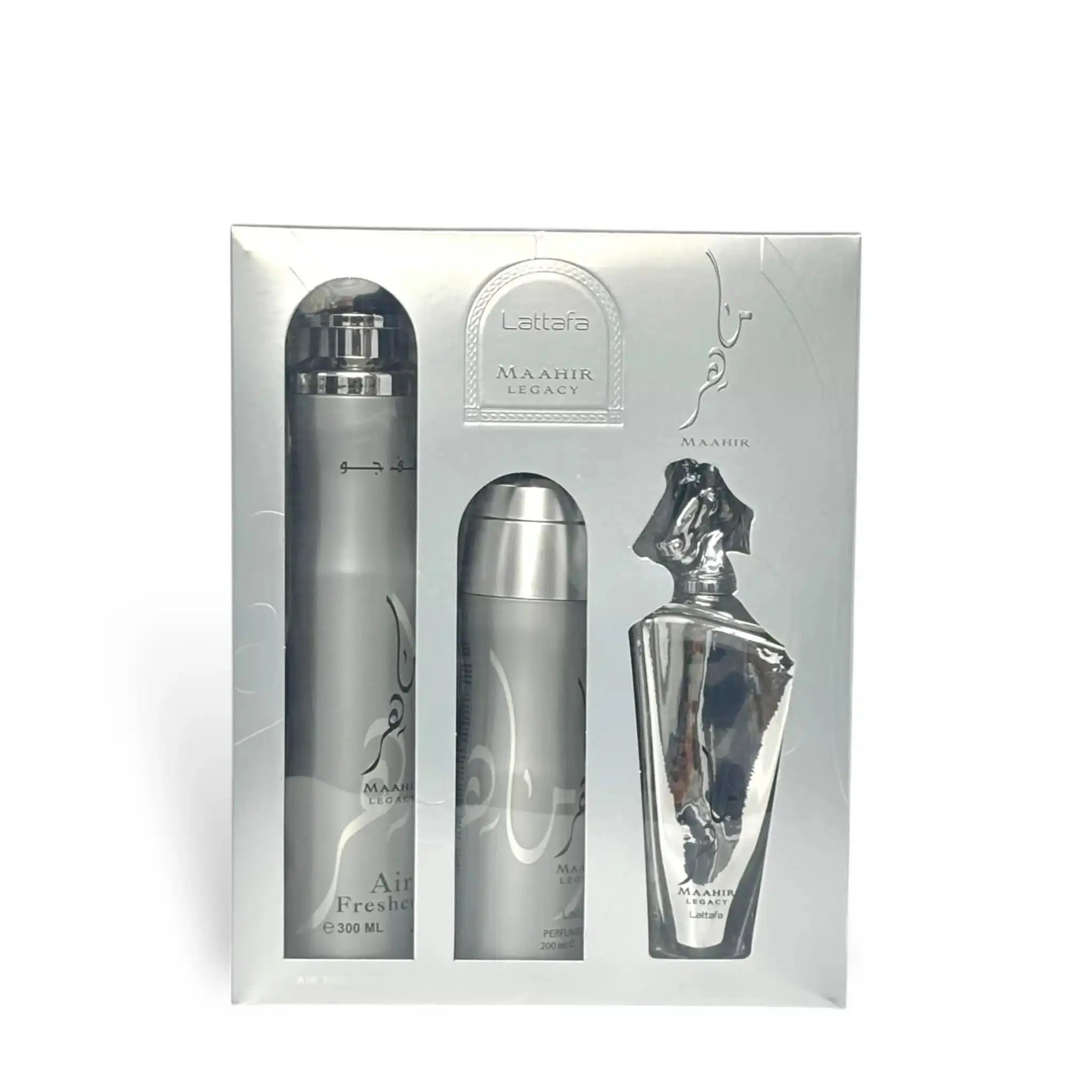 Maahir Legacy Gift Set Collection (3 in 1) by Lattafa - Perfume Heaven