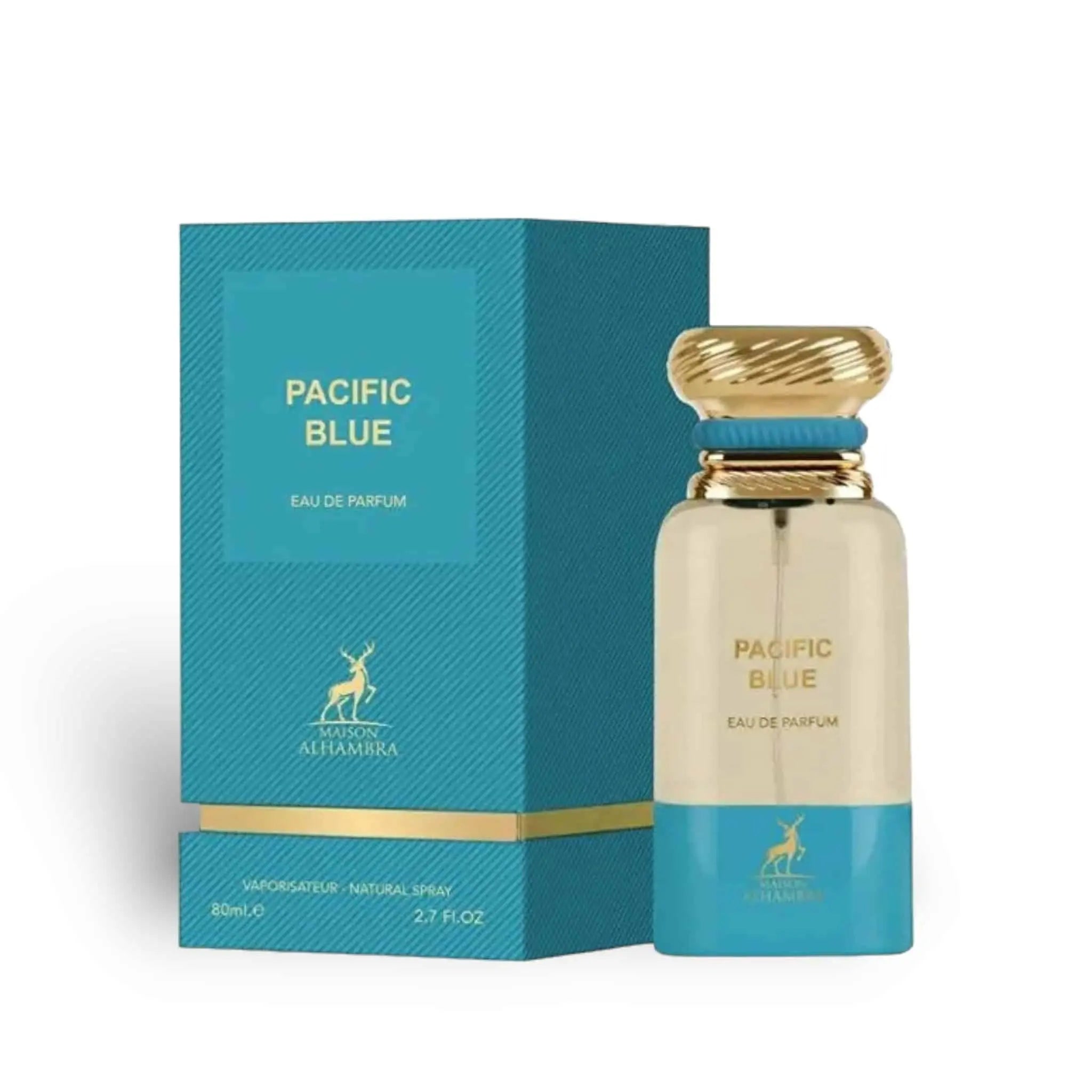 Pacific Blue Eau De Parfum 80ml by Maison Alhambra  Shop name