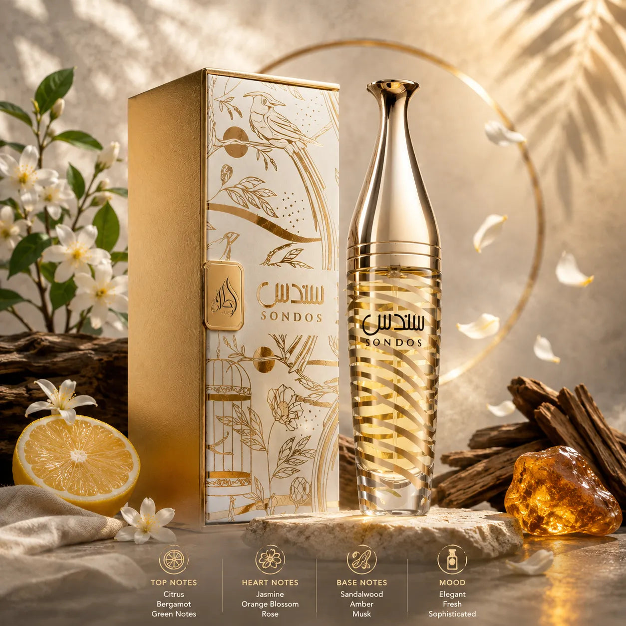 Sondos Perfume Eau De Parfum 100ml by Lattafa floral fragrance bottle