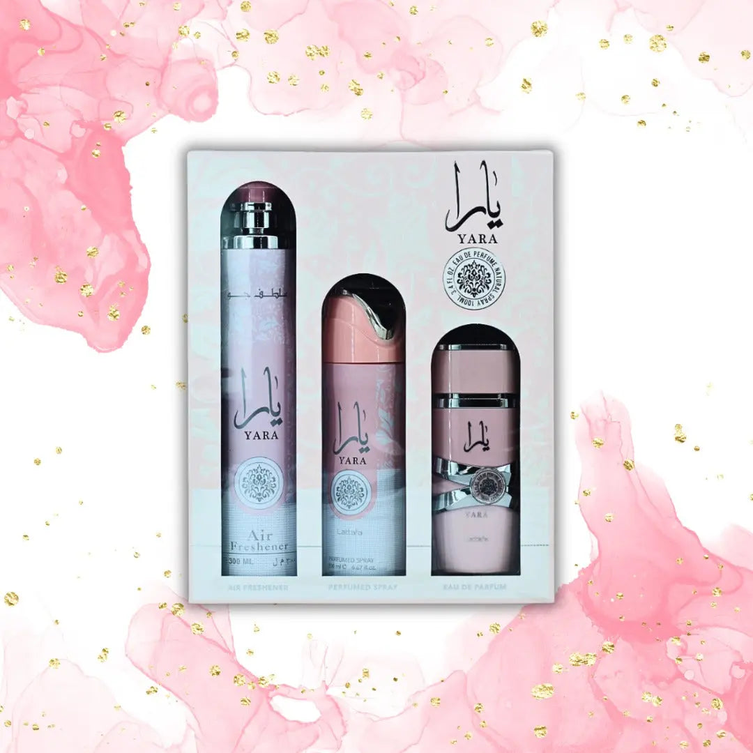 Yara Gift Set Collection (3 in 1) by Lattafa - Perfume Heaven