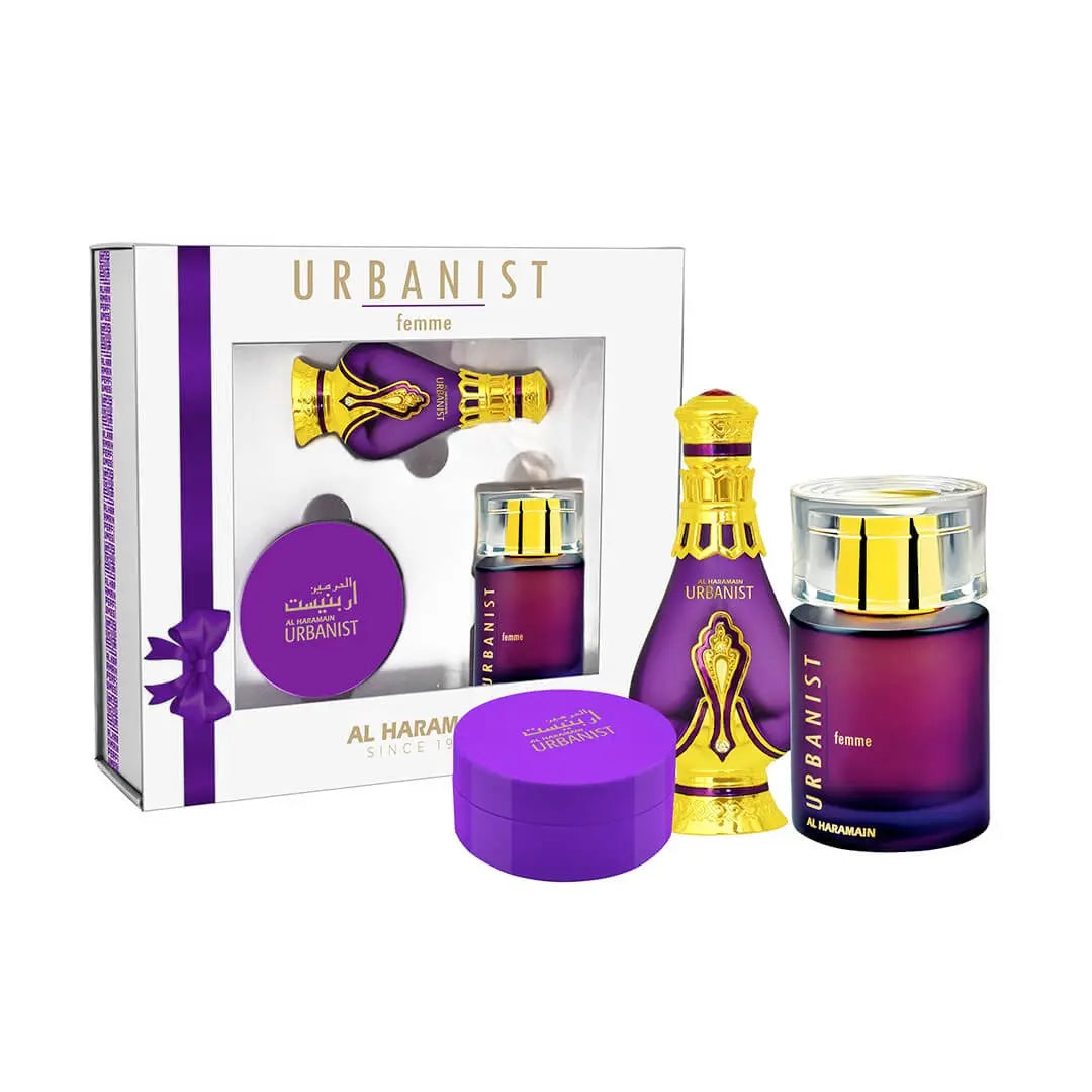 Urbanist Femme Fragrance Gift Set by Al Haramain - Perfume Heaven