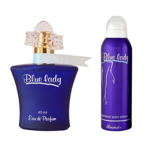 Blue Lady Eau de Parfum 40ml + Body Spray Rasasi