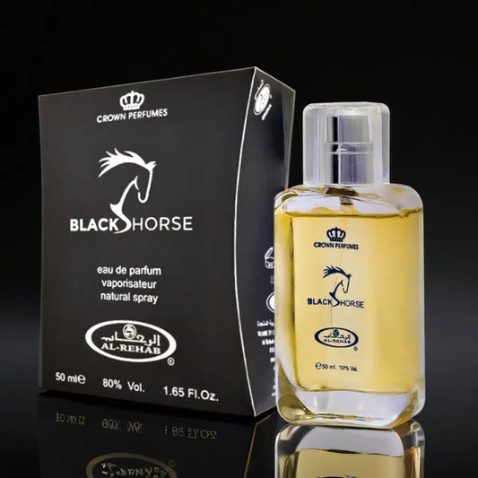Black horse  Perfume Spray 50ml By Al Rehab