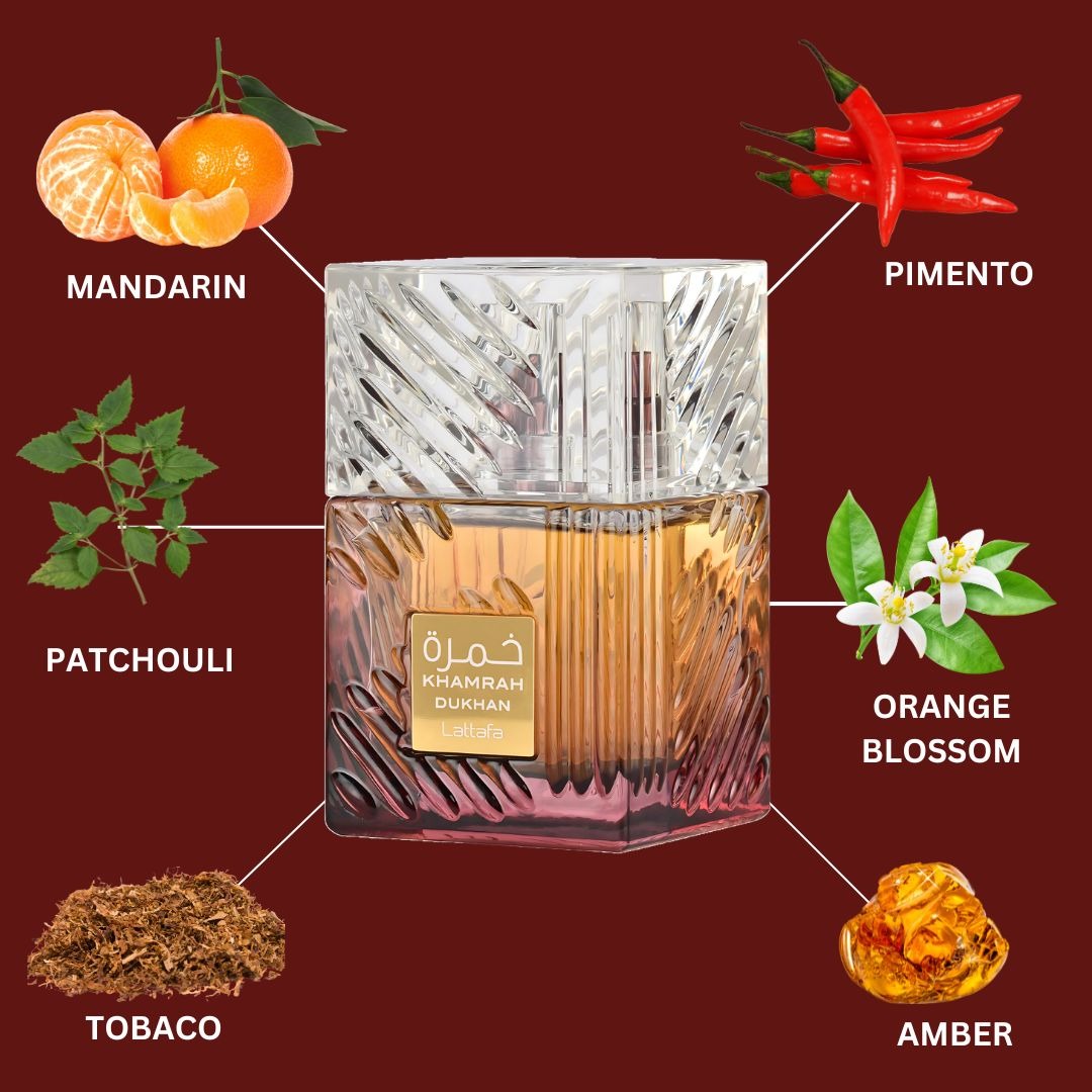 Khamrah Dukhan Eau De Parfum 100ml by Lattafa