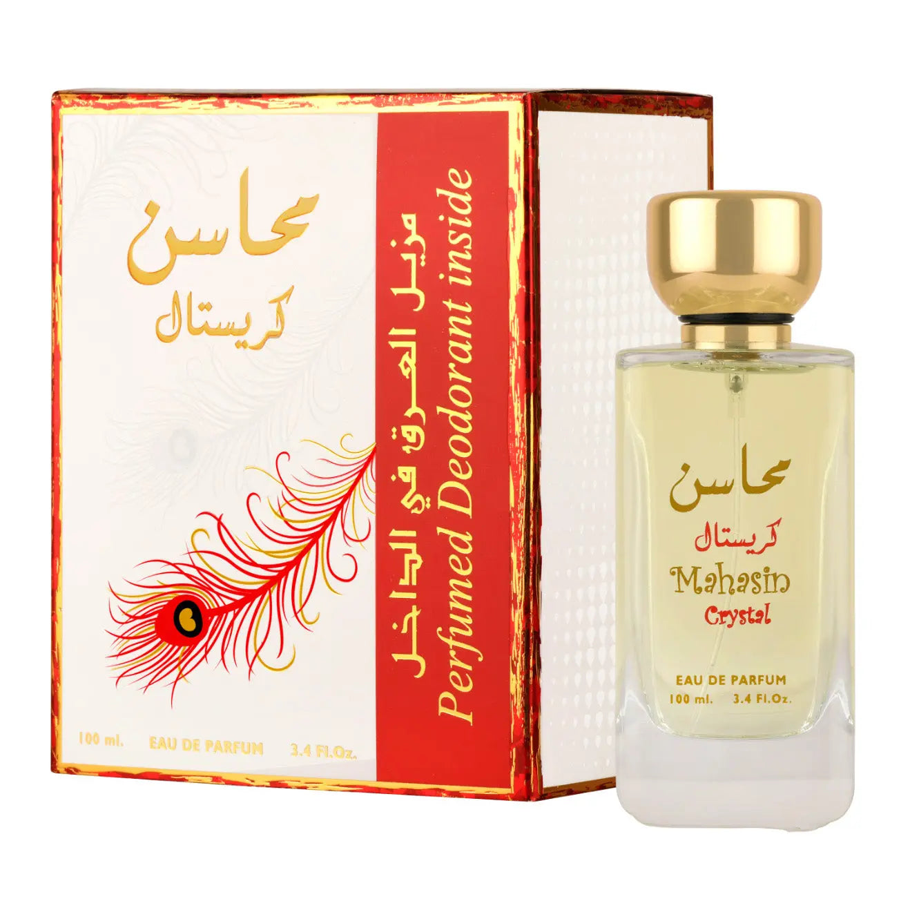 Mahasin Crystal Eau de Parfum 100ml Lattafa - Perfume Heaven