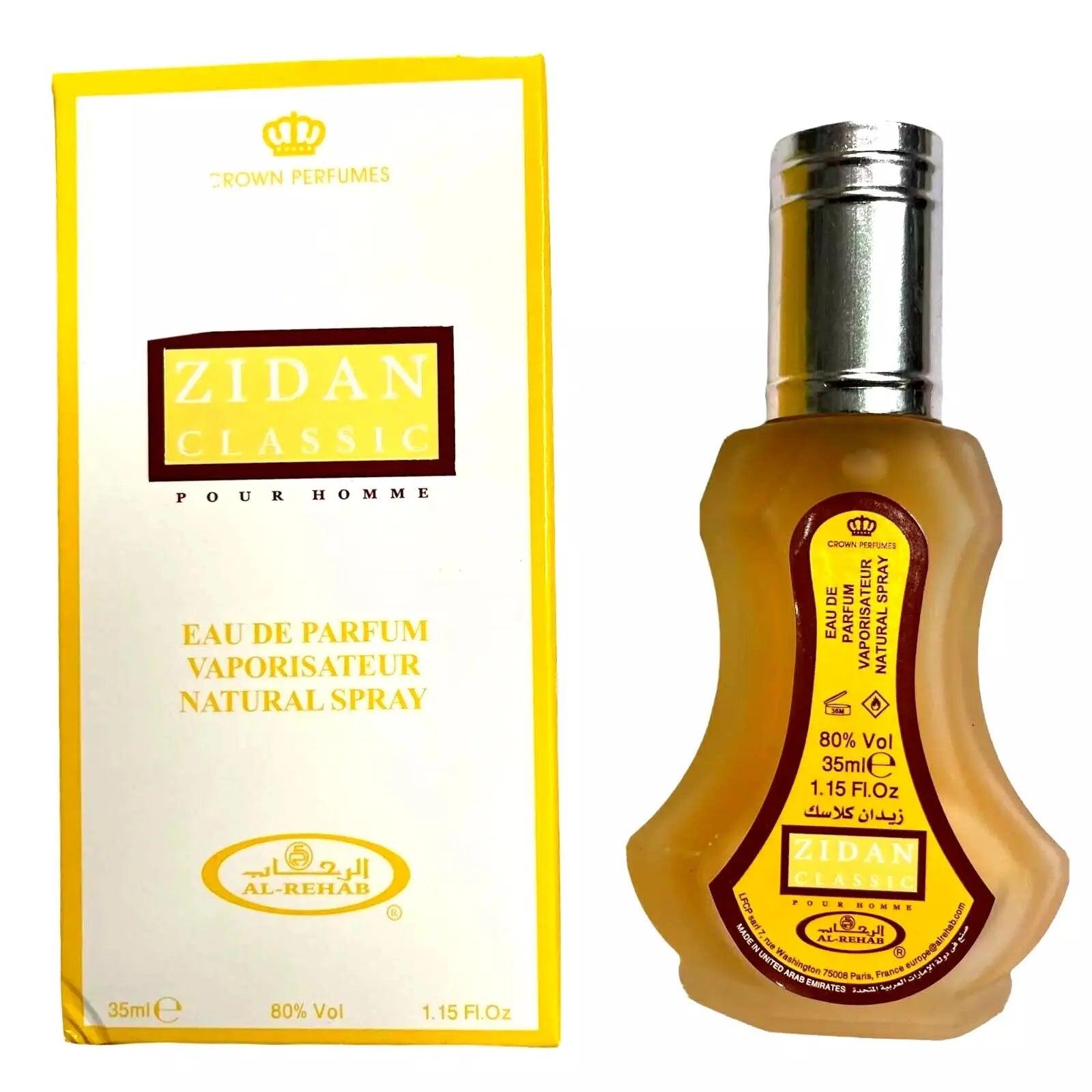 Zidan Classic Eau De parfum 35ml by Al Rehab - Perfume Heaven