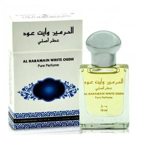 White Oudh Oil Attar 15ml Al Haramain  Shop name