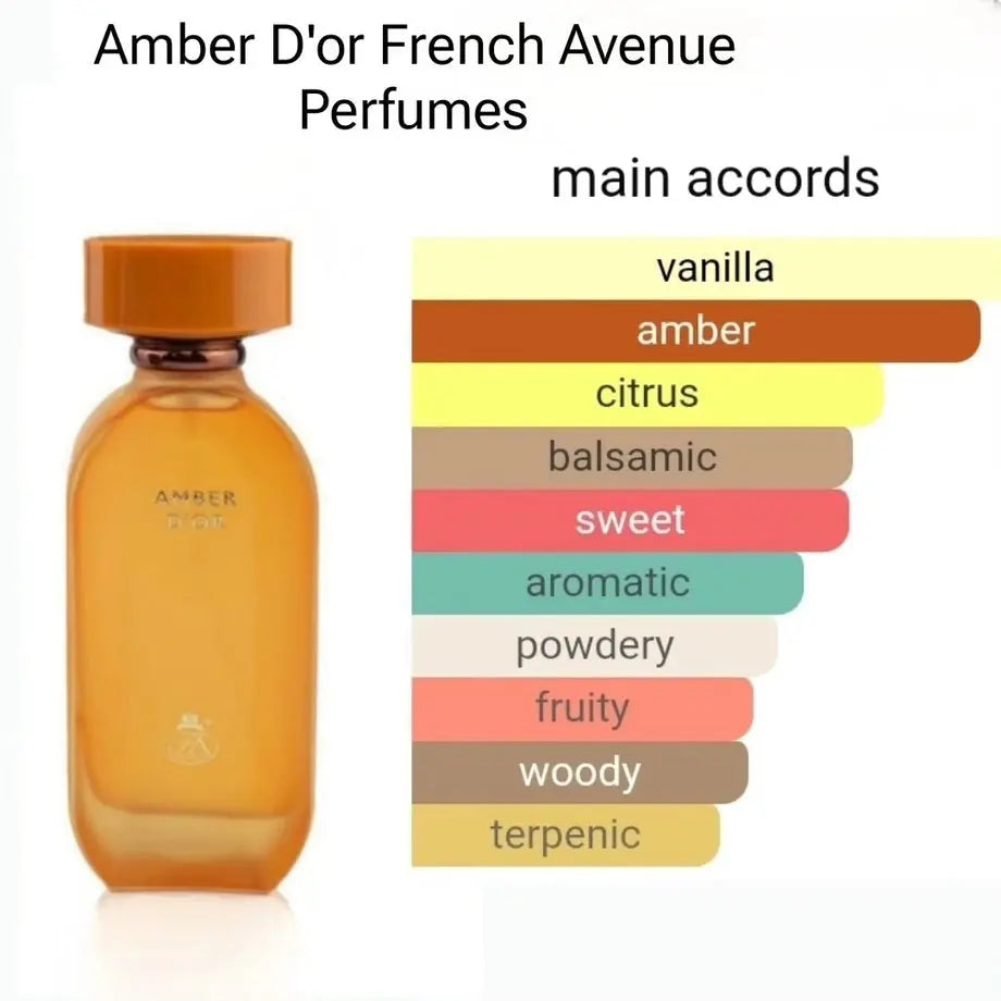 Amber D’or Eau De Parfum 100ml FA Paris Fragrance World - Perfume Heaven
