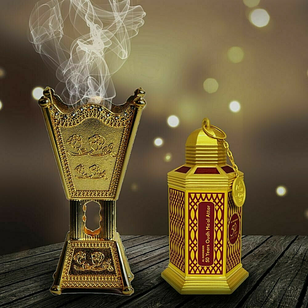 Al Haramain  50 Years Oudh Ma'al Attar 90g Al Haramain-Perfume Heaven